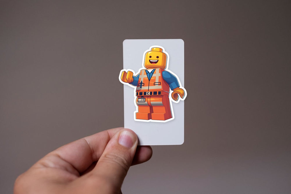 Lego Minifigure Worker Classic Sticker
