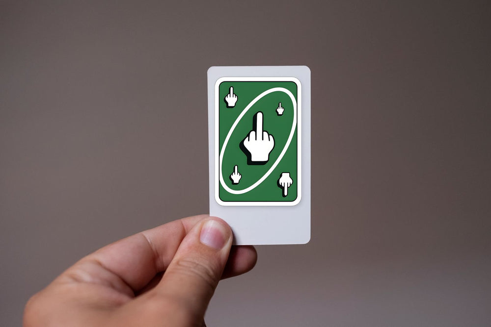 Uno Card Meme Sticker