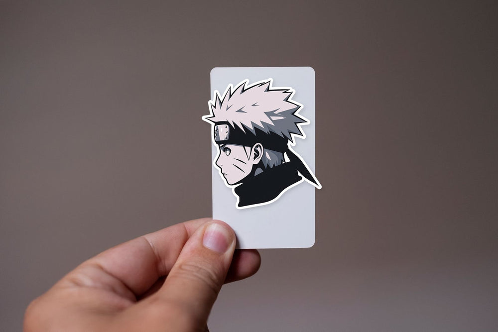 Naruto Uzumaki Side View B&W Sticker