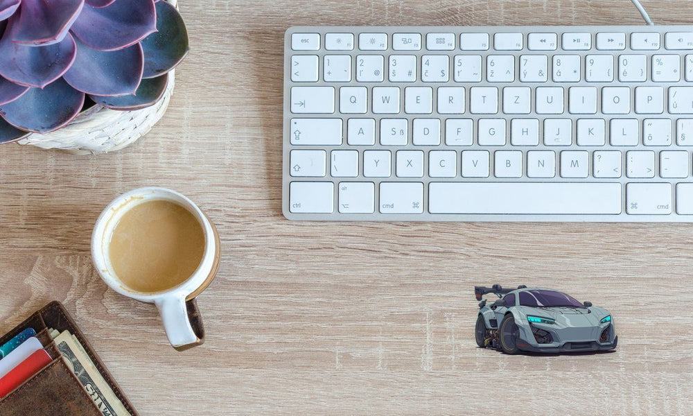 Cyberpunk Racing Car Sticker