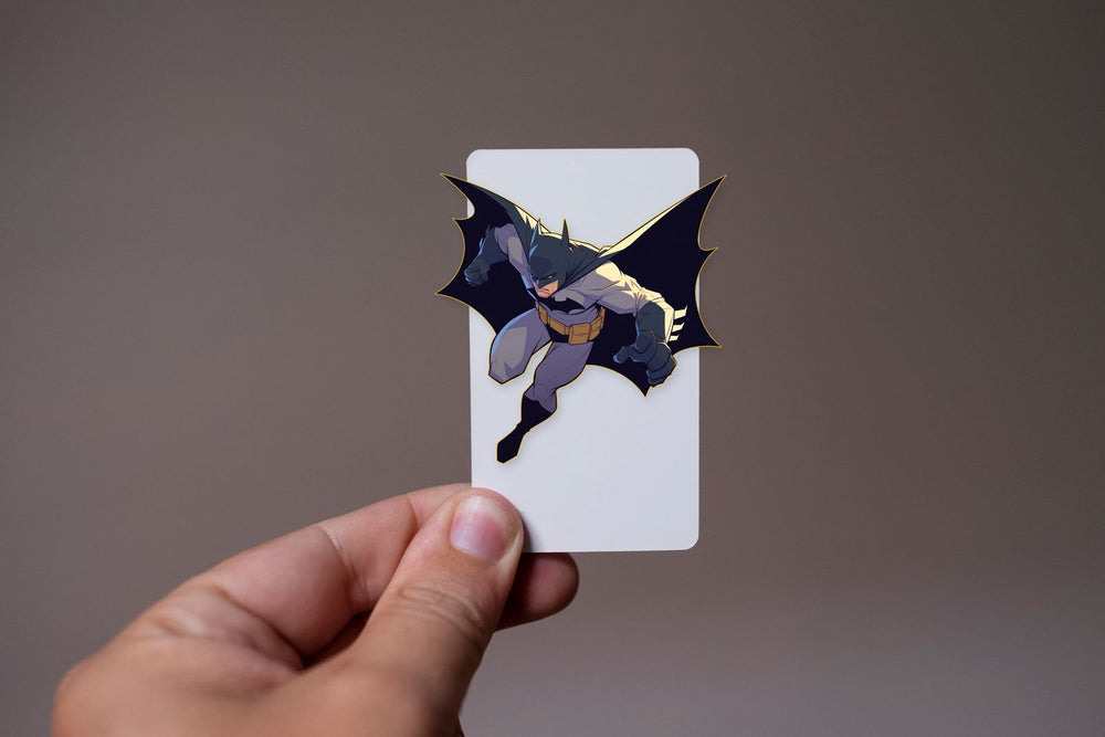 Batman Jumping Action Comics Sticker