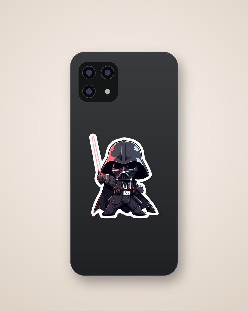 Chibi Darth Vader with Lightsaber Star Wars Sticker