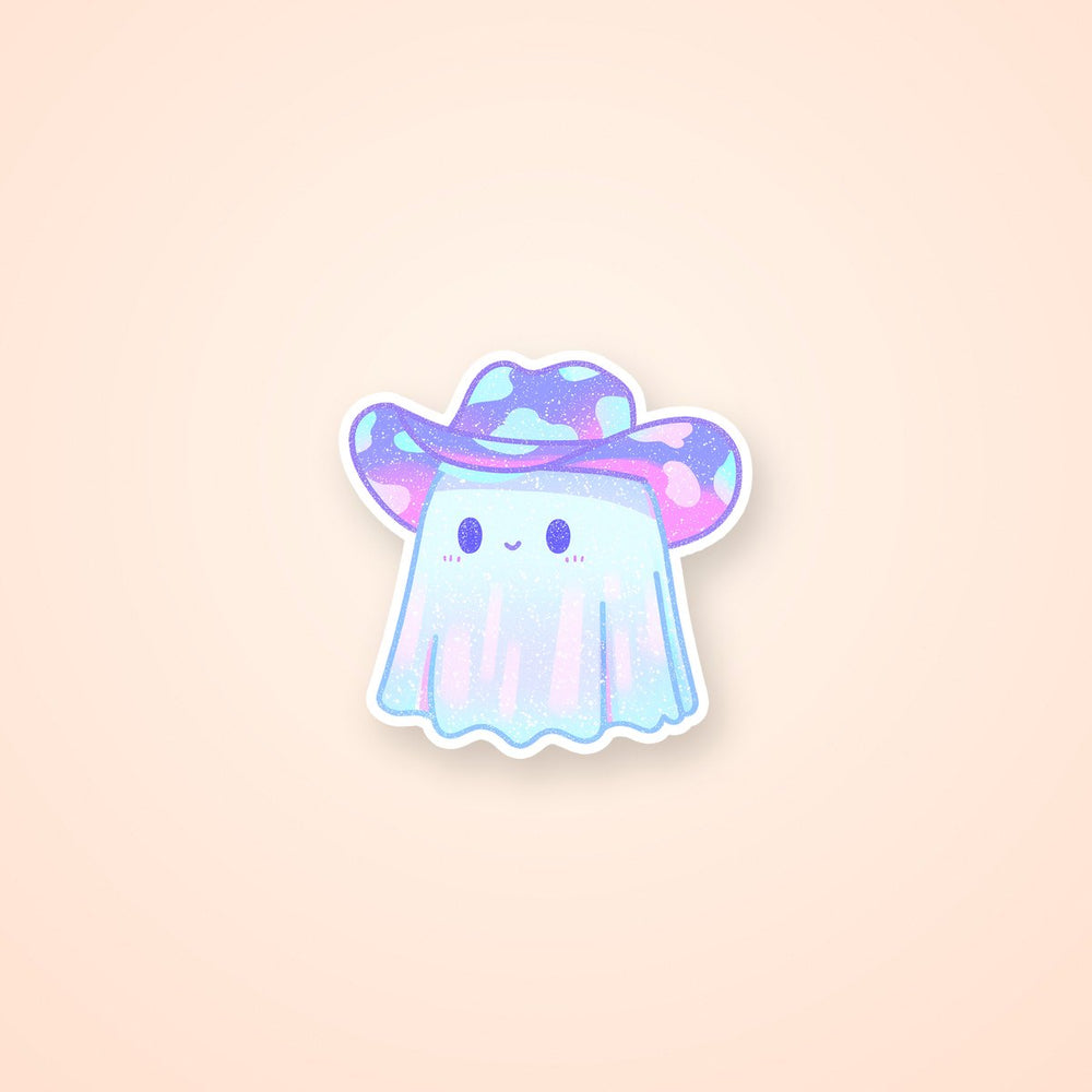 Adorable Pastel Ghost Kawaii Halloween Sticker