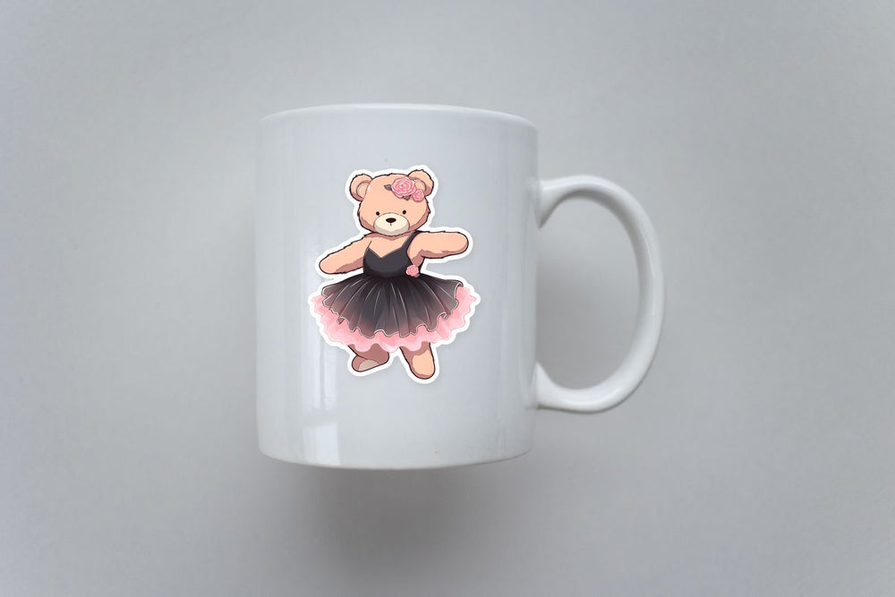 Plush Bear Ballerina Sticker