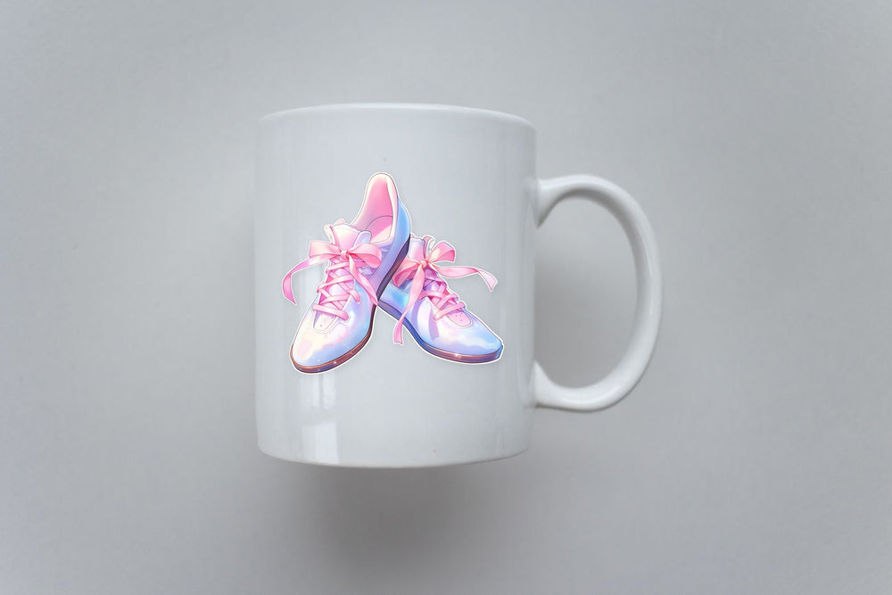 Ballet Shoes with Bow Sticker