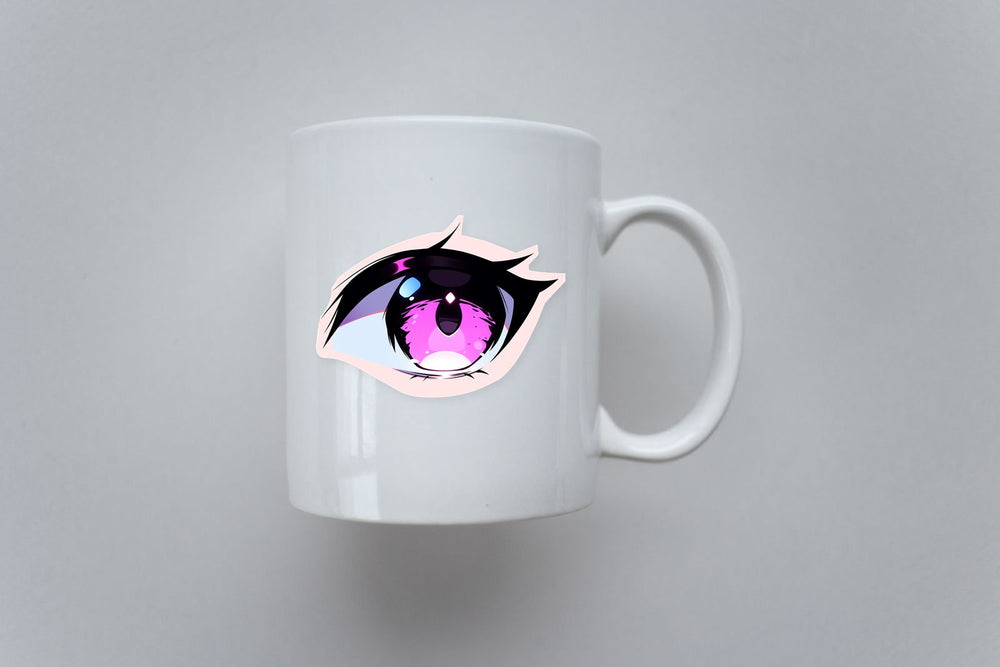 Pink Eye Anime Sticker