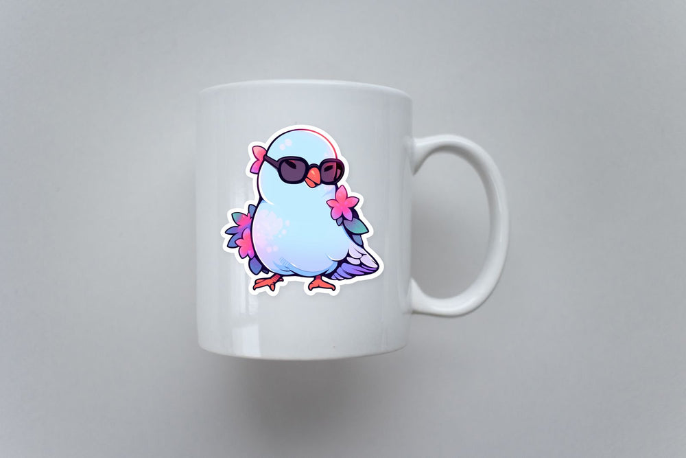 Cute Party Dove Sticker