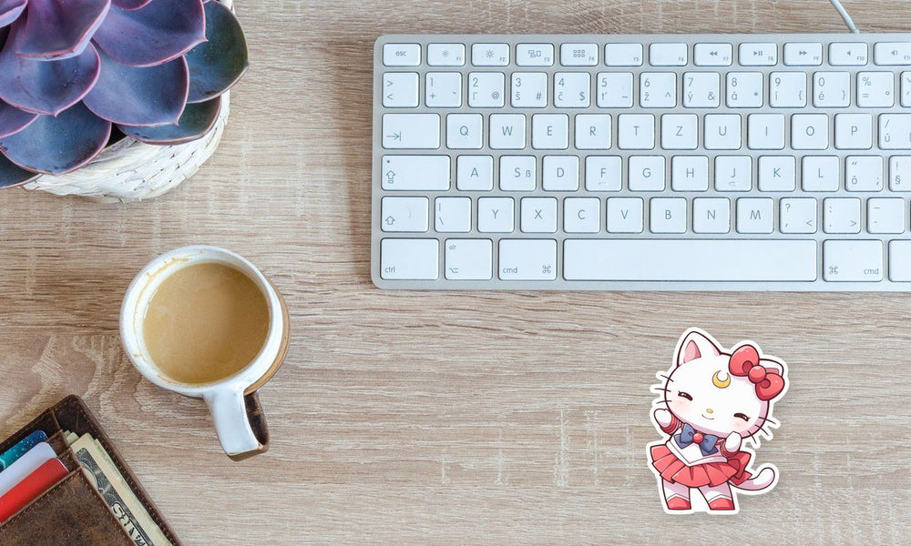 Hello Kitty Sailor Moon Crossover Sticker