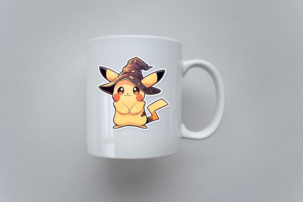 Halloween Pikachu with Witch Hat Sticker