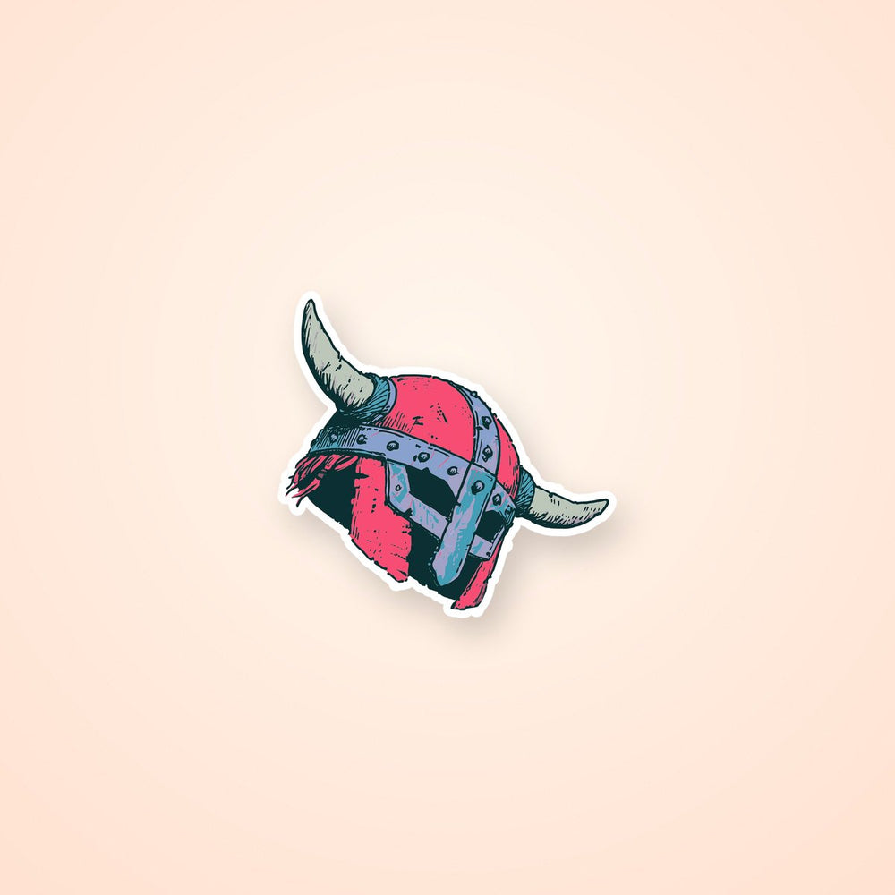 Viking Horned Helmet Sticker