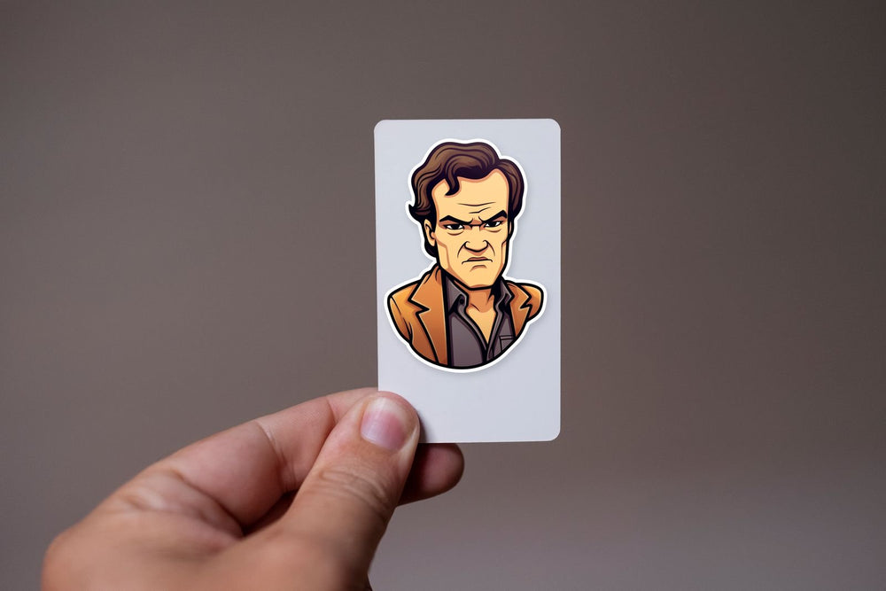 Quentin Tarantino Cartoon Style Sticker