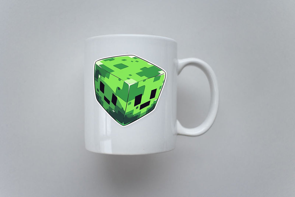 Minecraft Two Face Creeper Cartoon Sticker