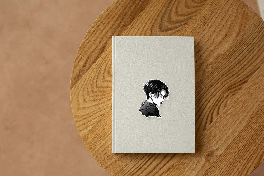 Aot Levi Ackerman B&W Manga Sticker