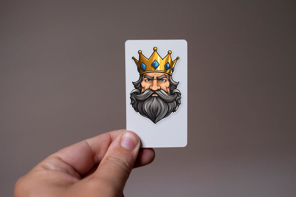 King with Crown Sticker
