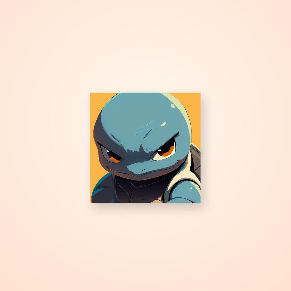 Squirtle Angry Look Sticker