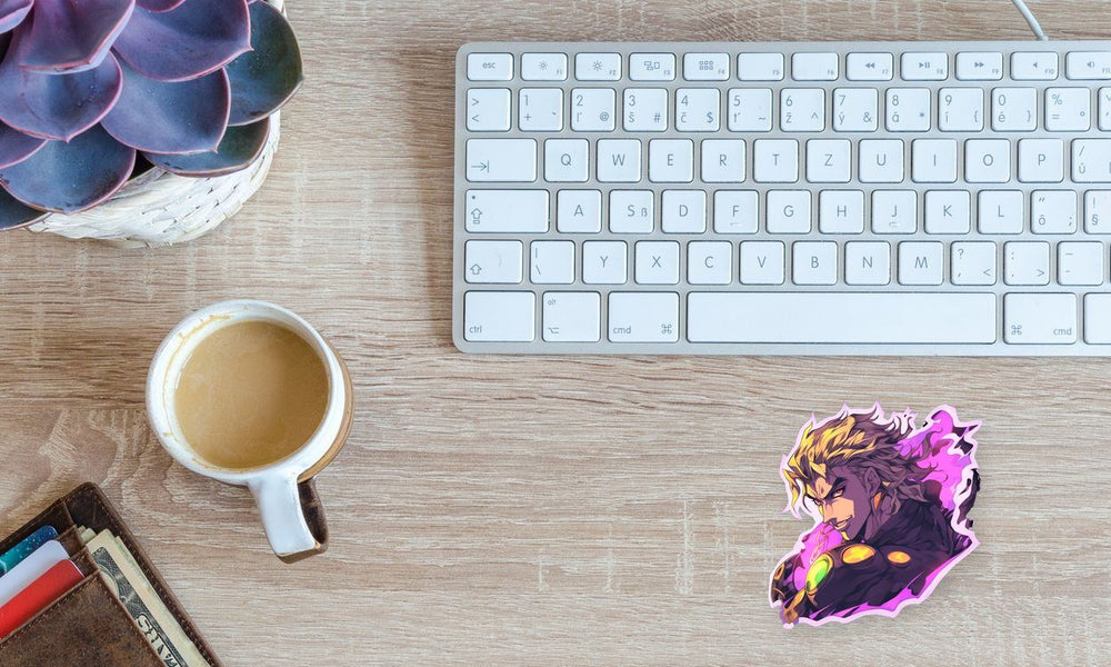 Jojo’S Bizarre Adventure Aesthetic Purple Dio Brando Sticker