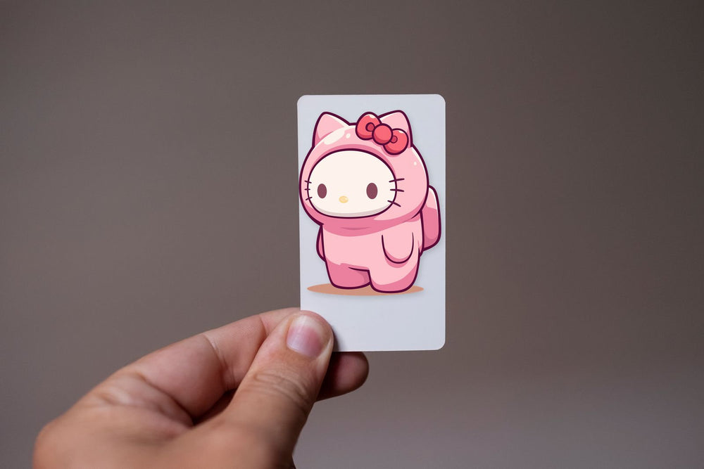 Hello Kitty Among Us Pink Costume Sticker