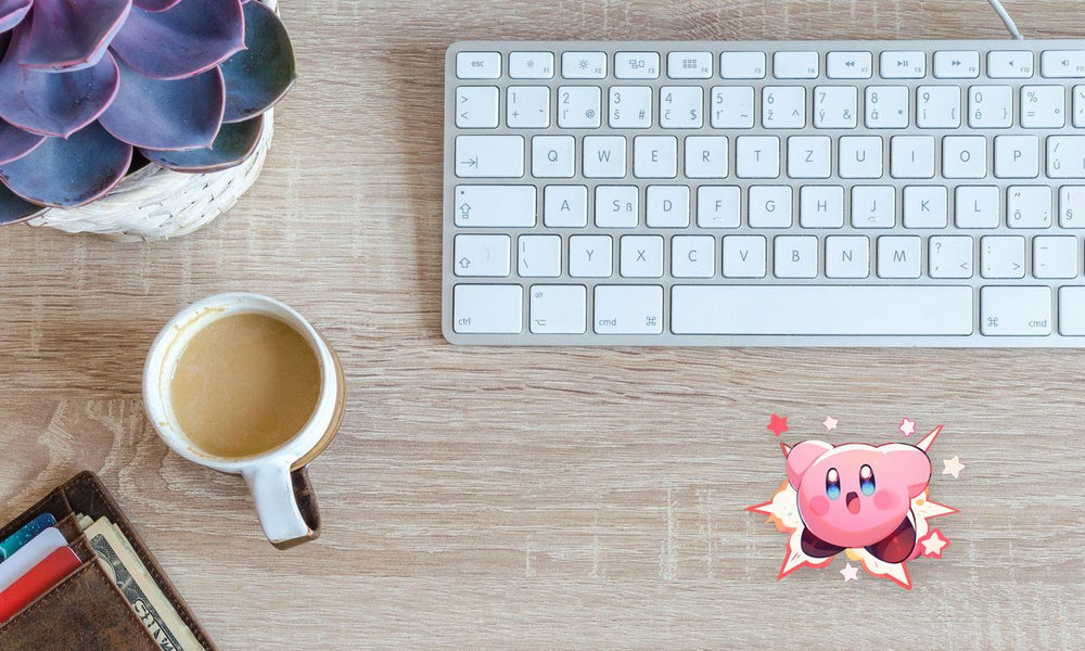 Kirby Jumping Sticker