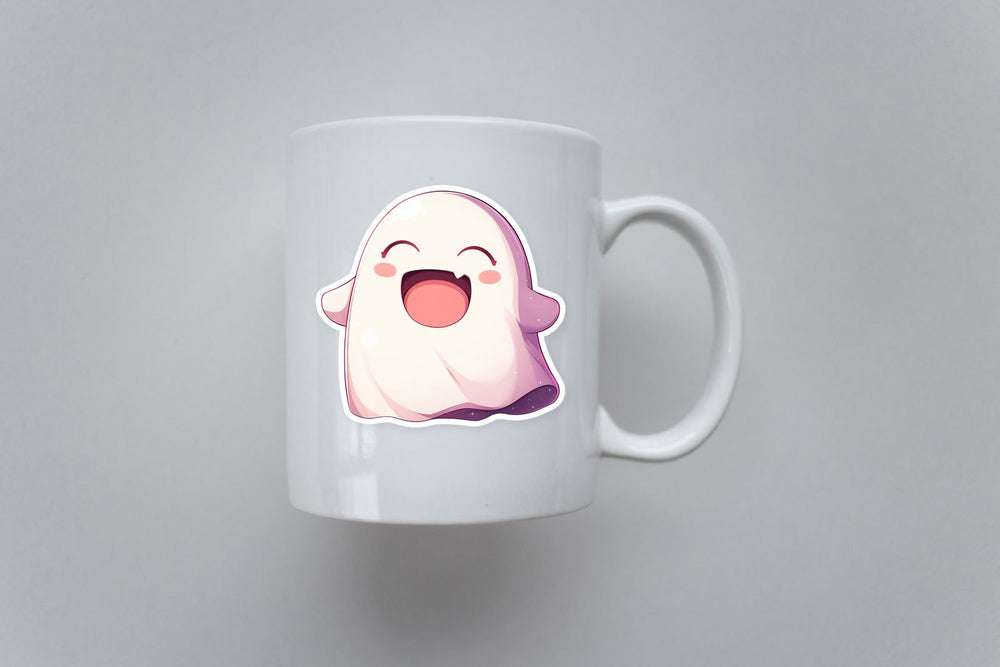 Happy Ghost Kawaii Sticker