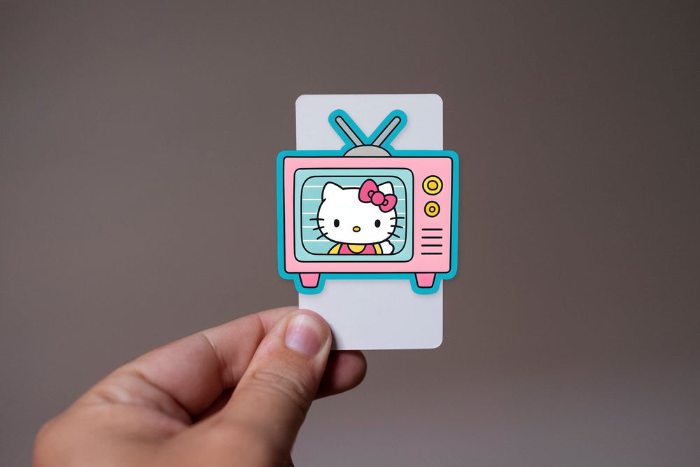 Hello Kitty Retro TV Sticker