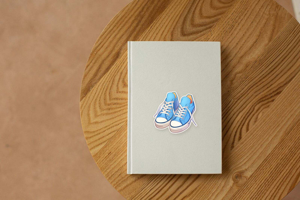 Blue Sneakers Stylish Sticker