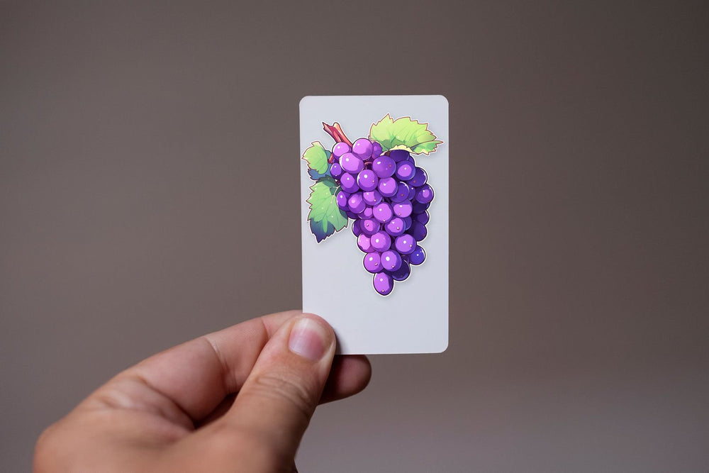 Purple Bunch of Grapes Sticker