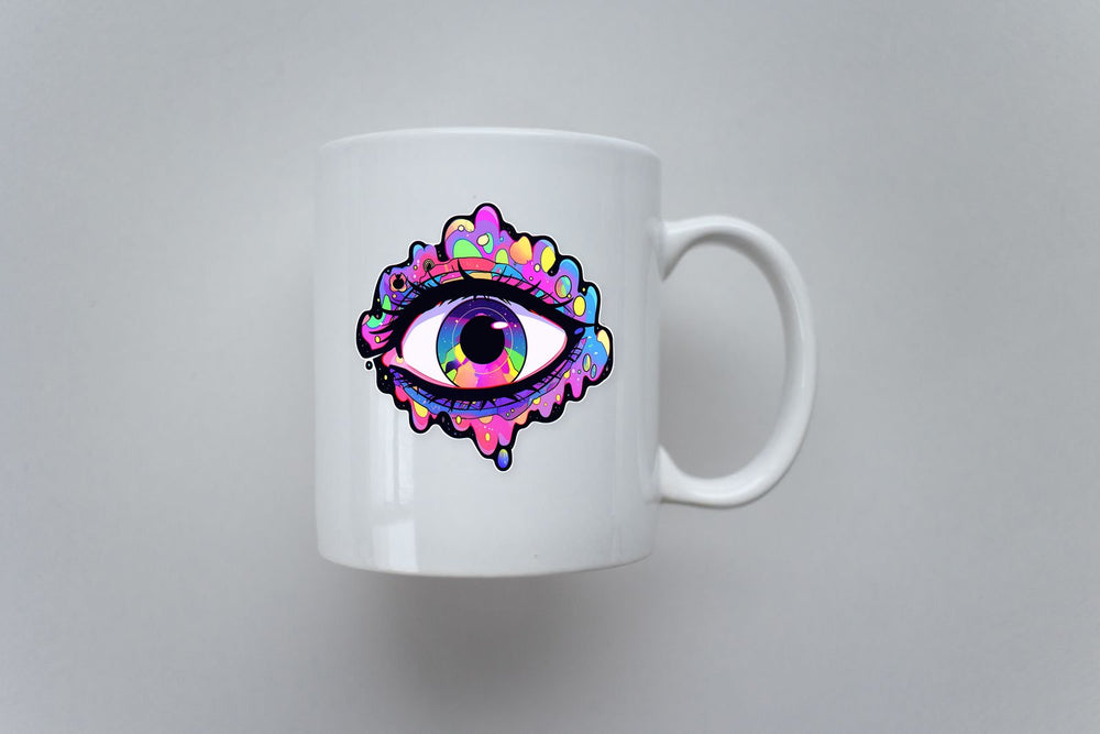 Colorful Trippy Eye Sticker