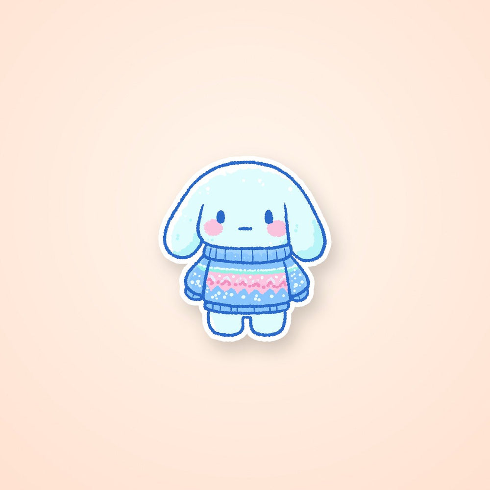 Cute Cinnamoroll Cozy Sweater Winter Kawaii Sticker