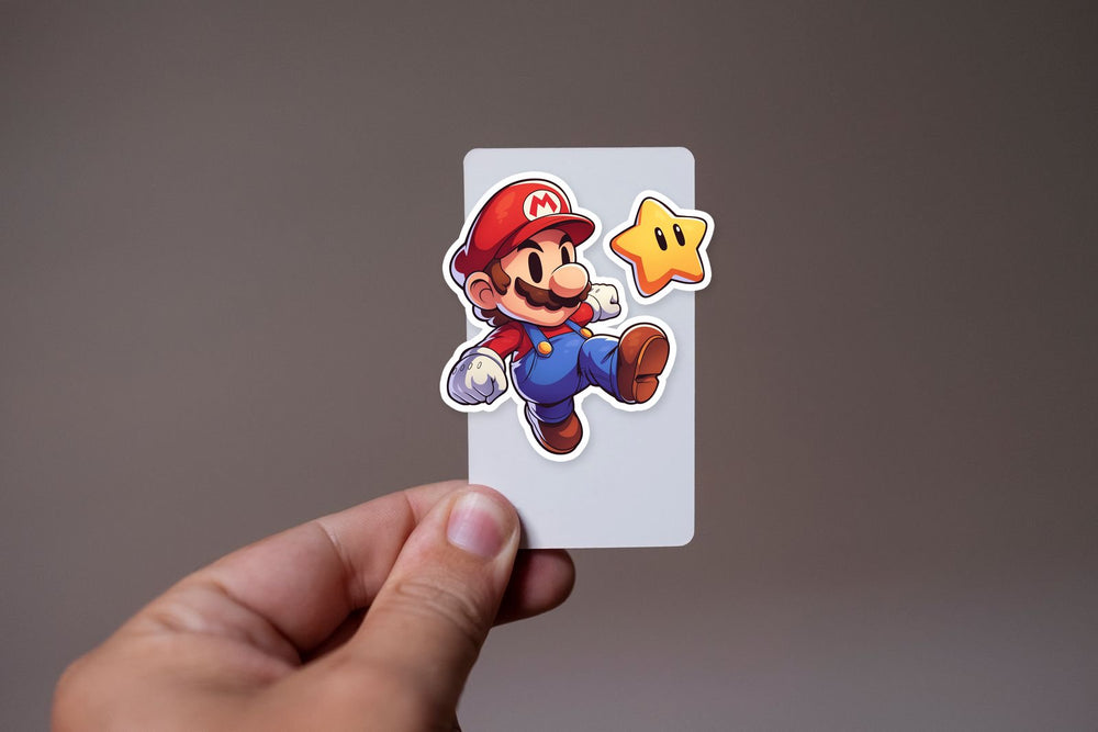 Super Mario Jump Star Power Cute Sticker