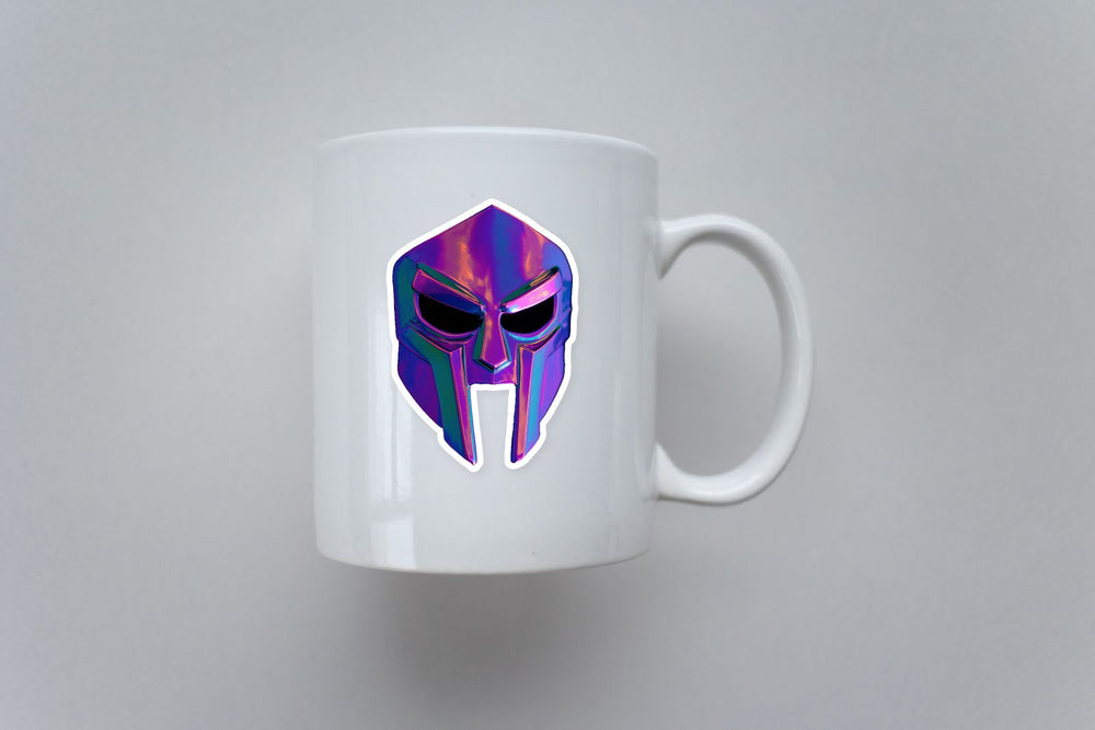 Mf Doom Chrome Mask Hip-Hop Icon Sticker