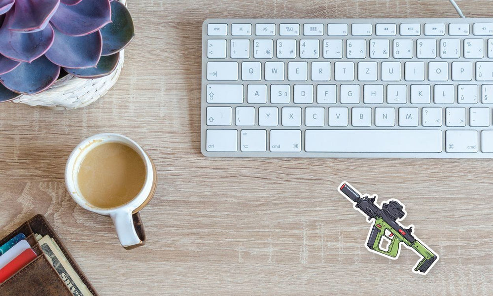 Tactical Paintball Gun Sticker