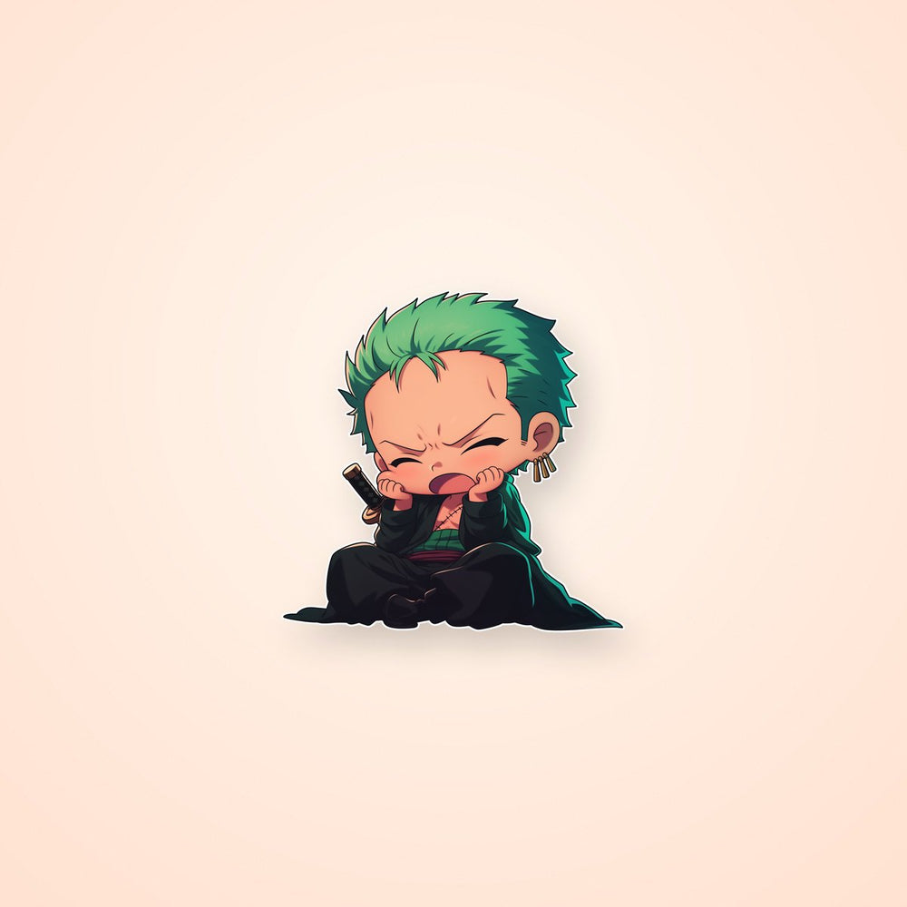 Chibi Zoro One Piece Sticker