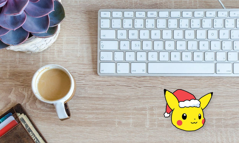 Pikachu Santa Hat Sticker