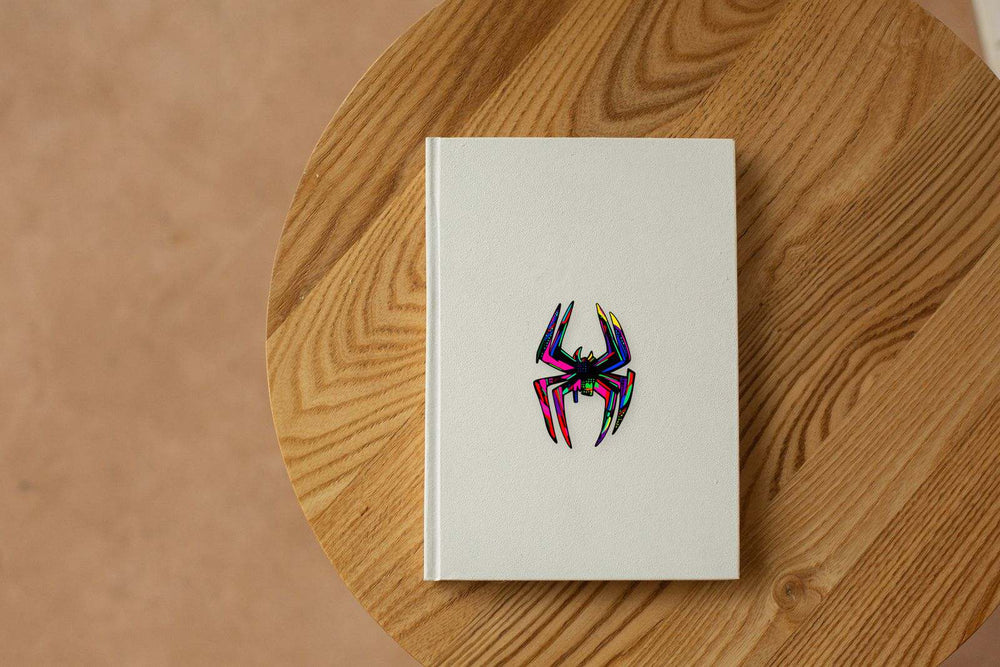 Spider-Man Logo Neon Art Sticker