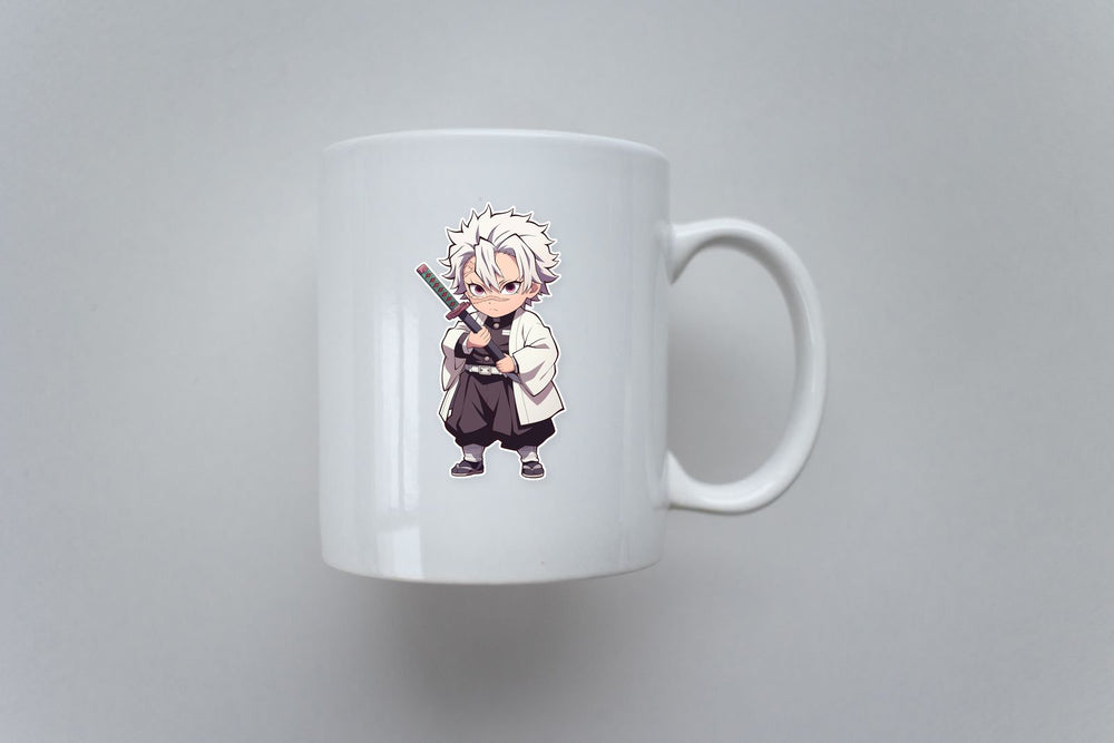 Sanemi Shinazugawa Cute Demon Slayer Sticker
