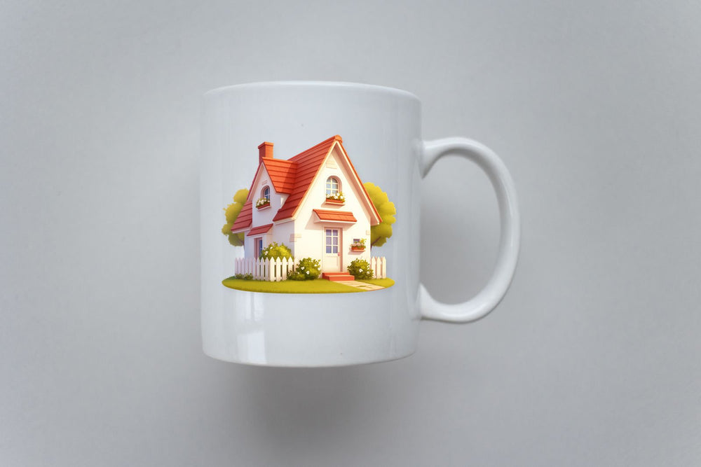 Cozy Suburban House Clipart