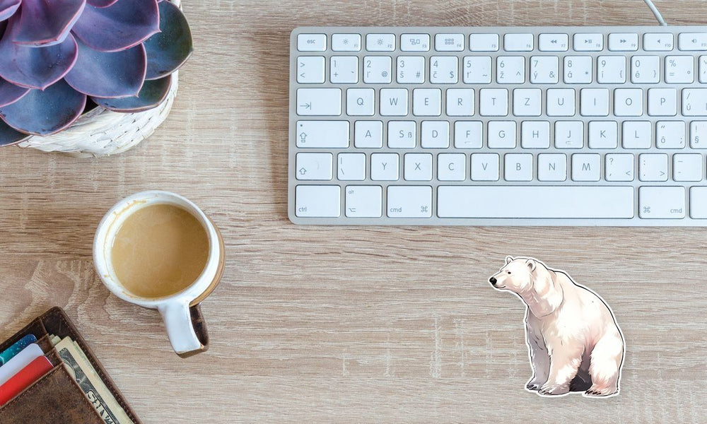 Aesthetic Polar Bear Sticker
