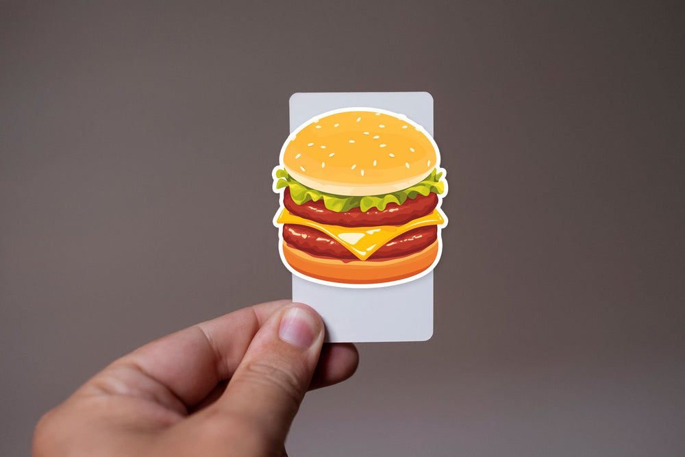 Juicy Cheeseburger Fastfood Sticker