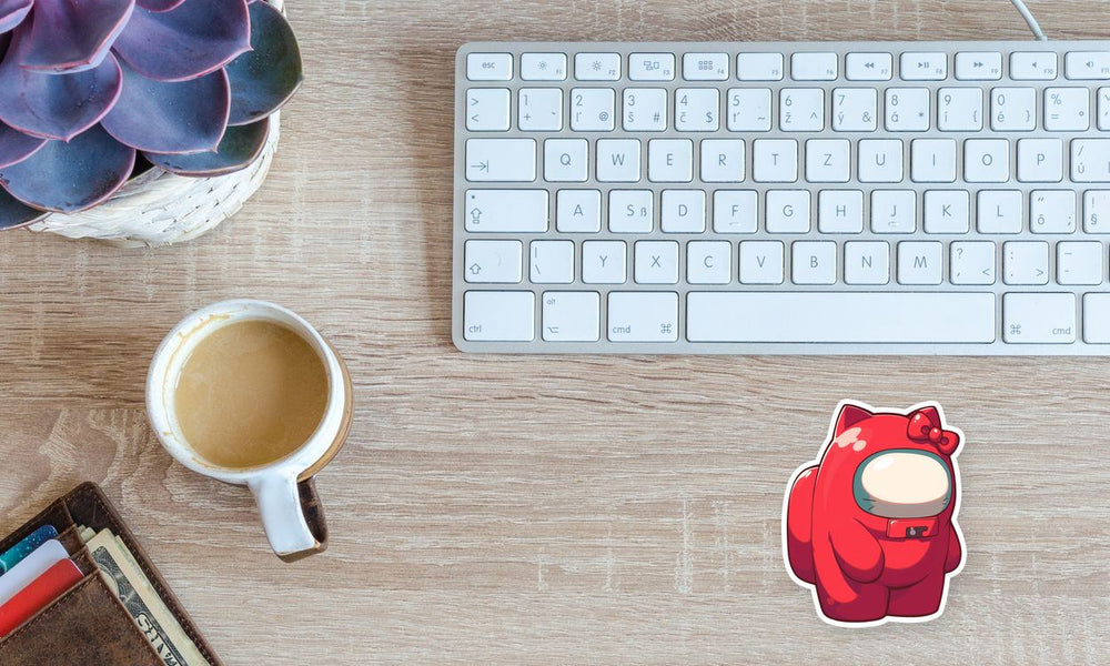 Hello Kitty Among Us Crewmate Sticker