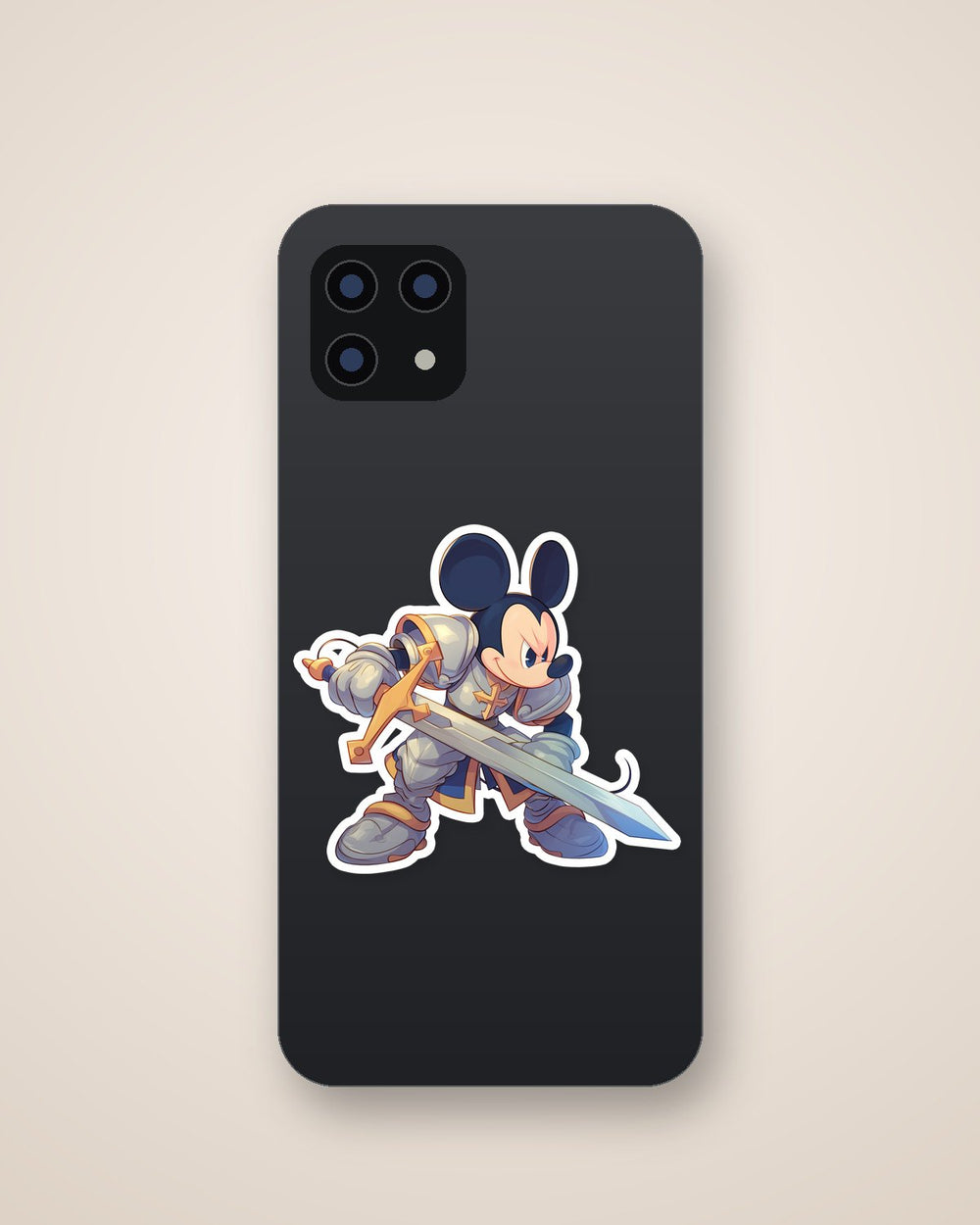 Mickey Mouse Knight Armor Sticker