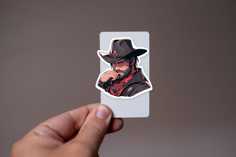 Rdr2 Arthur Smoking Sticker