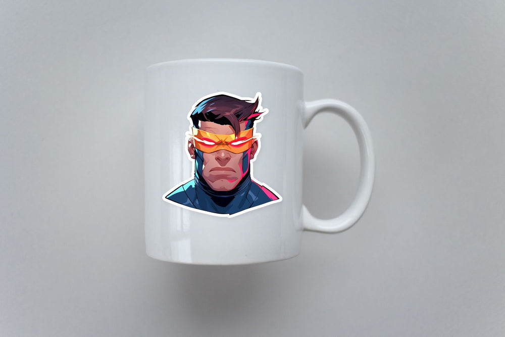 Cyclops Marvel Visor Head Sticker