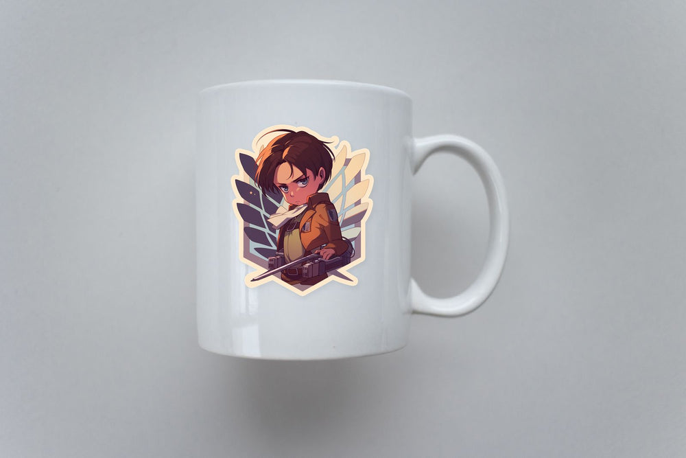 Levi Ackerman Aot Blades Sticker