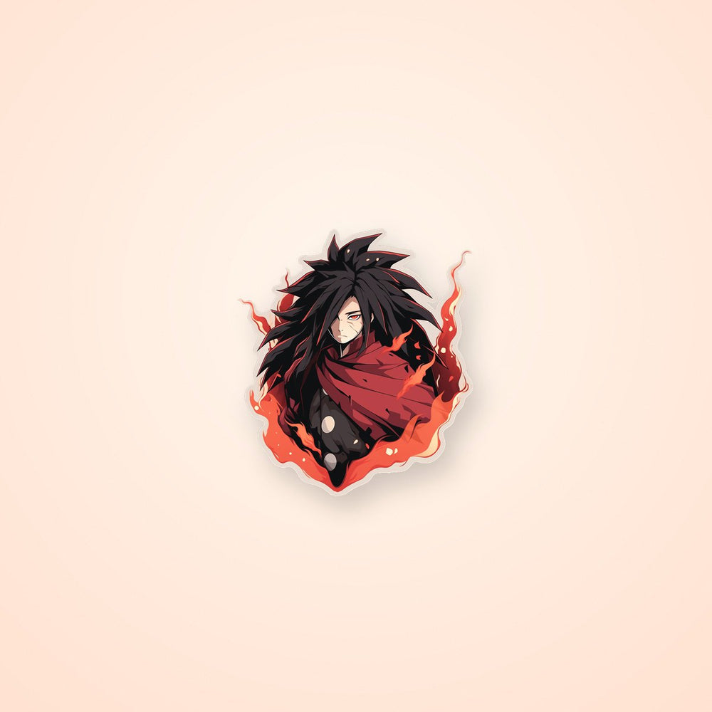 Madara with a Fan of Fire Sticker