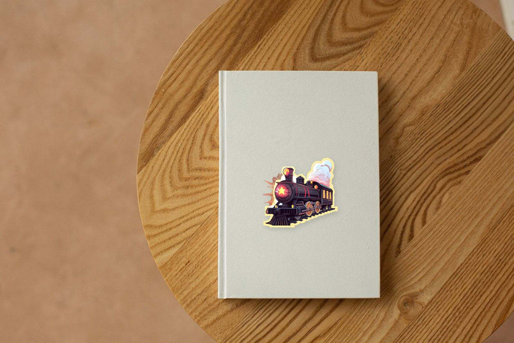 Aesthetic Steam Train Sticker