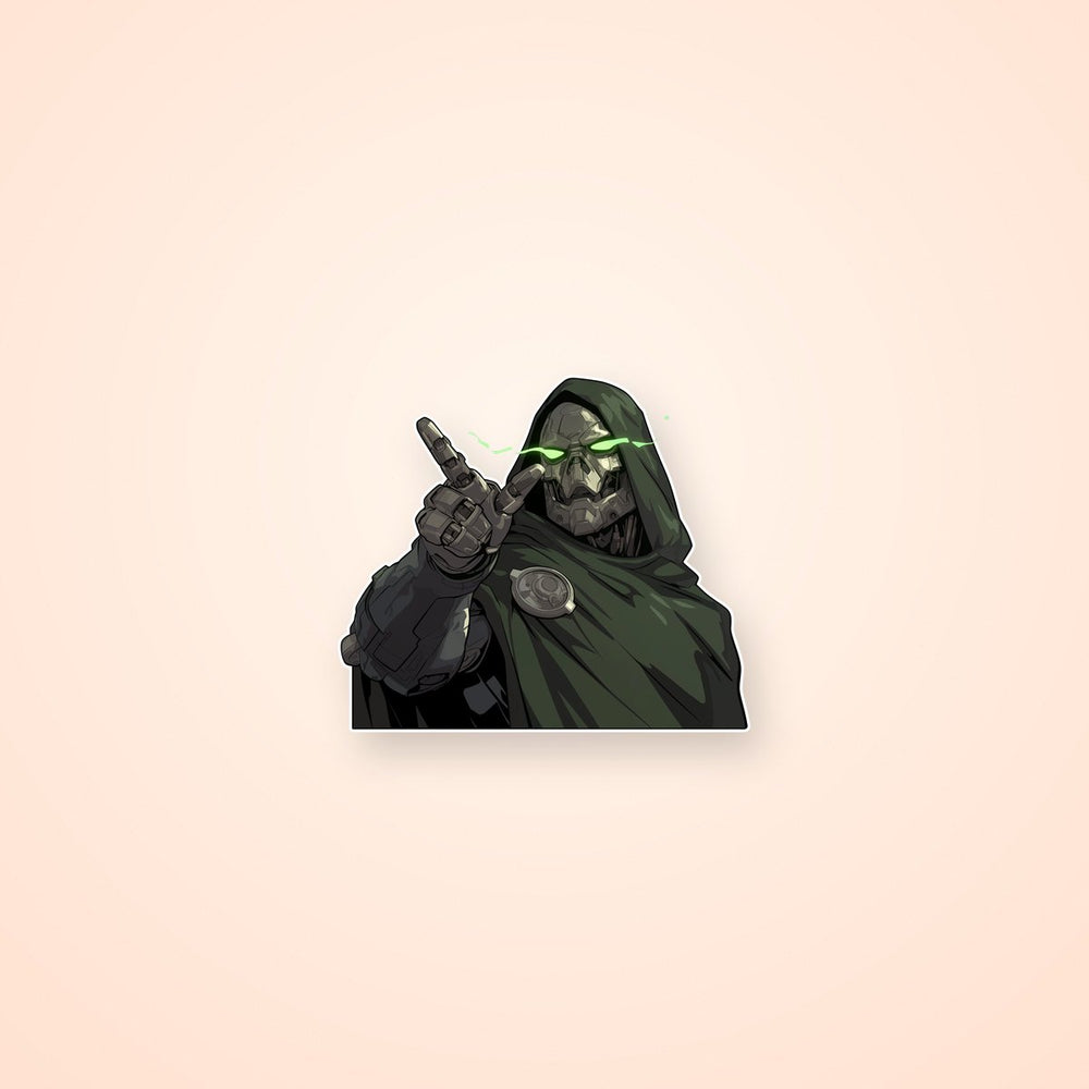 Doctor Doom Villain Sticker