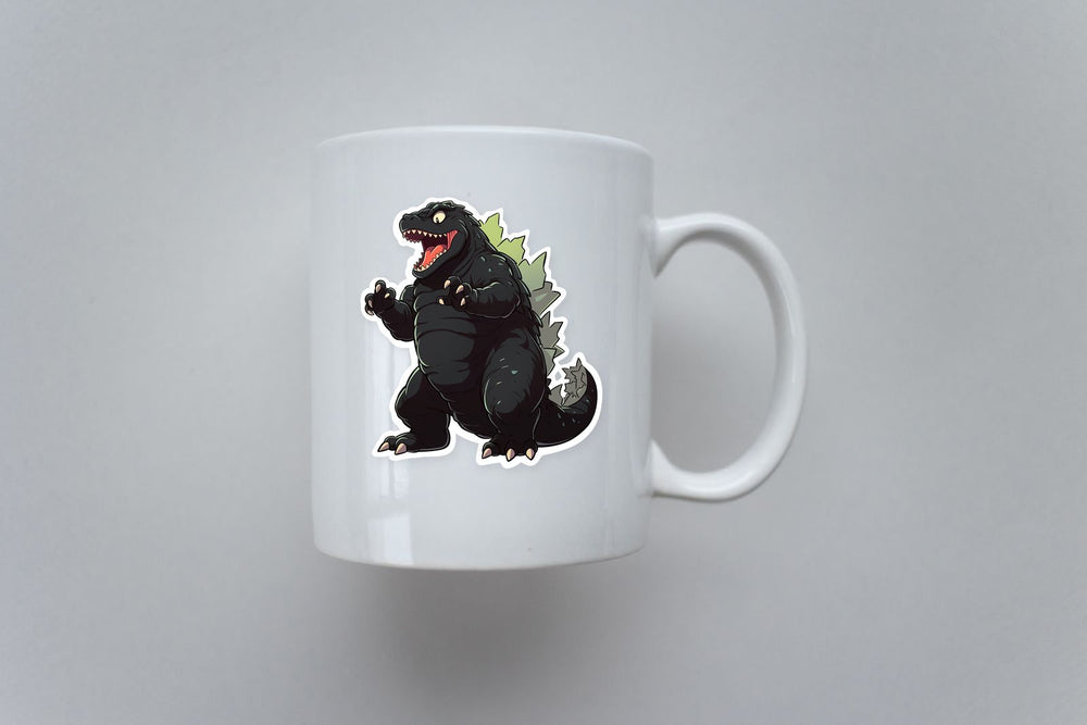 Cartoon Funny Full-Length Godzilla Sticker