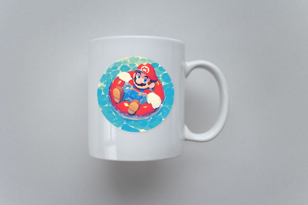 Mario Pool Floatie Summer Sticker