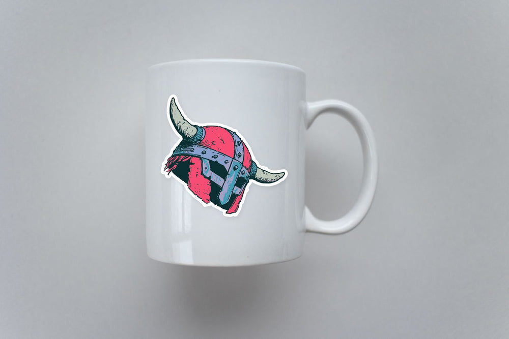 Viking Horned Helmet Sticker
