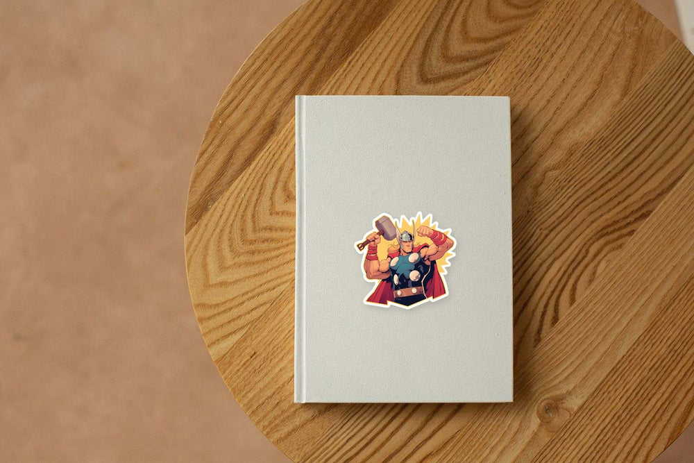 Retro Thor Marvel Superhero Sticker